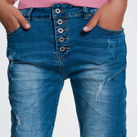 ❤Slouched Boyfriend Jeans - Picture 2 of 8